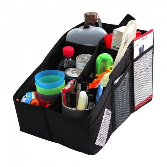 Car Console Organizer AutoMuko with 6 Large Pockets, Adjustable Dividers. - Picture 2 of 6